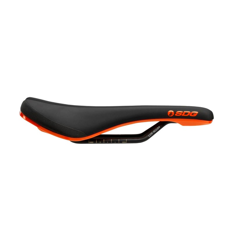 SDG Components, Bel-Air V3 Lux-Alloy, Saddle, 260 x 140mm, Unisex, 236g, Black/Orange - Image 2